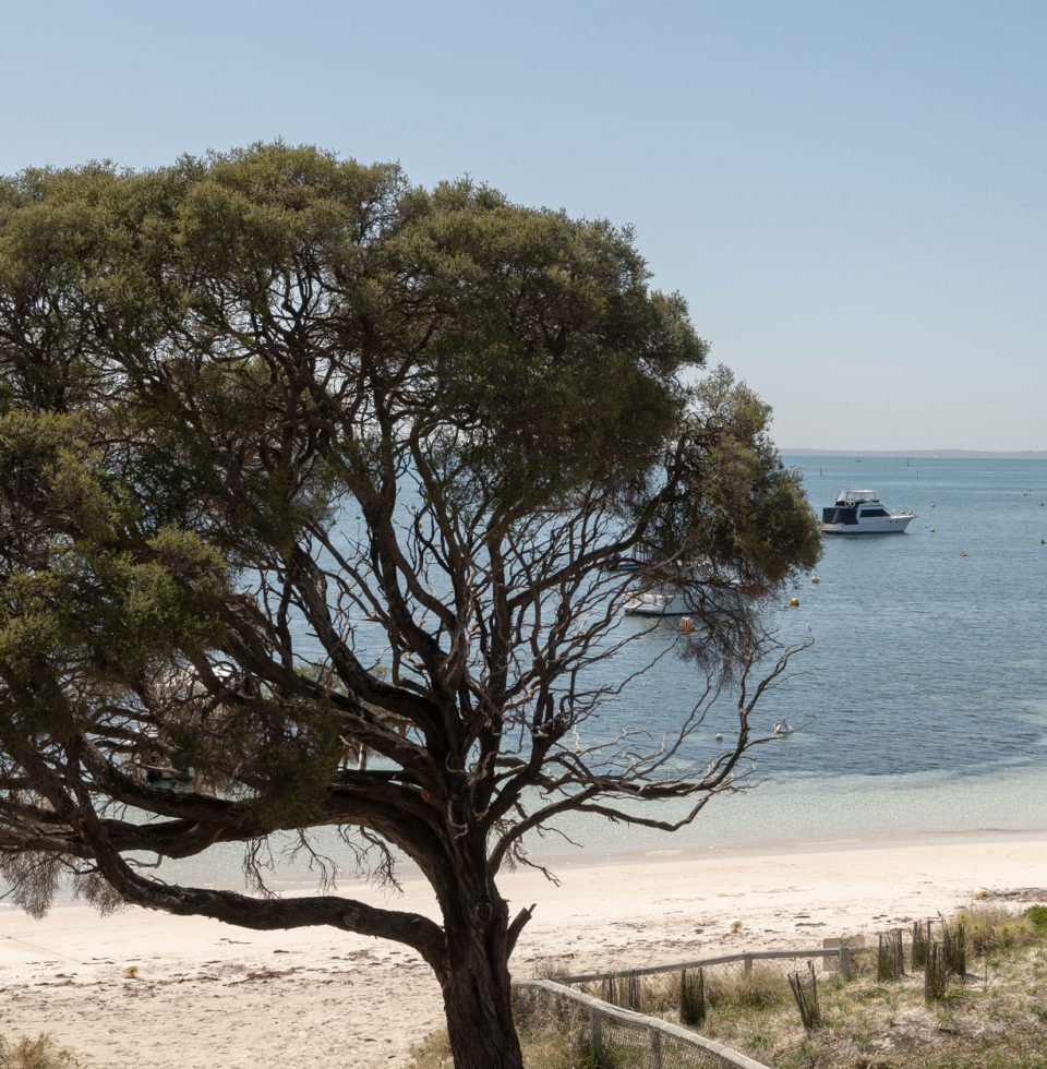 View over the beach from Samphire Rottnest hotel